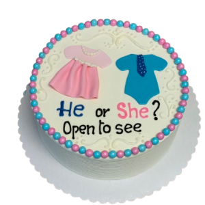 Two Layer Reveal Cake