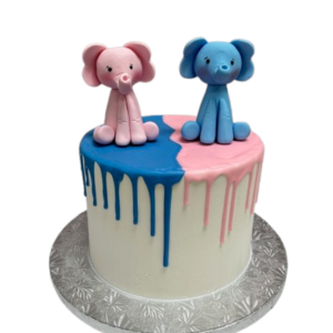 Dual Elephants and Drip Cake