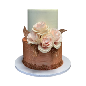 2 Tier Flower Cake