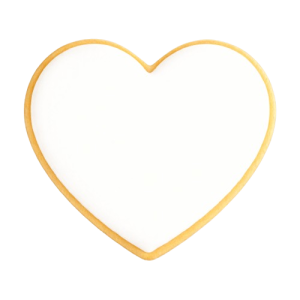 Customizable Heart Shaped Cookies