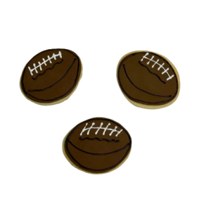 Football Sugar Cookies