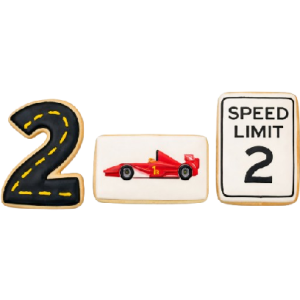 Racing Birthday Cookies