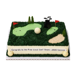 Golf themed sheet cake