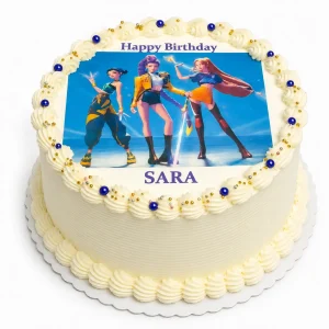 Round Picture Print Cake