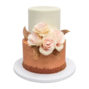 2 Tier Flower Cake