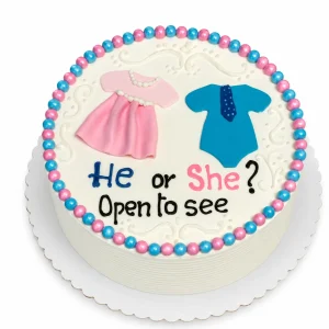 Two Layer Reveal Cake