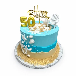 Beach Birthday Cake