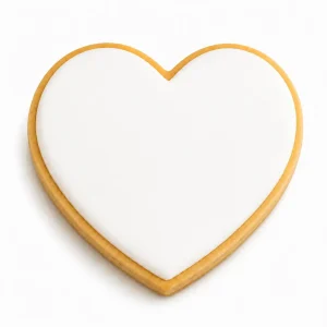 Customizable Heart Shaped Cookies