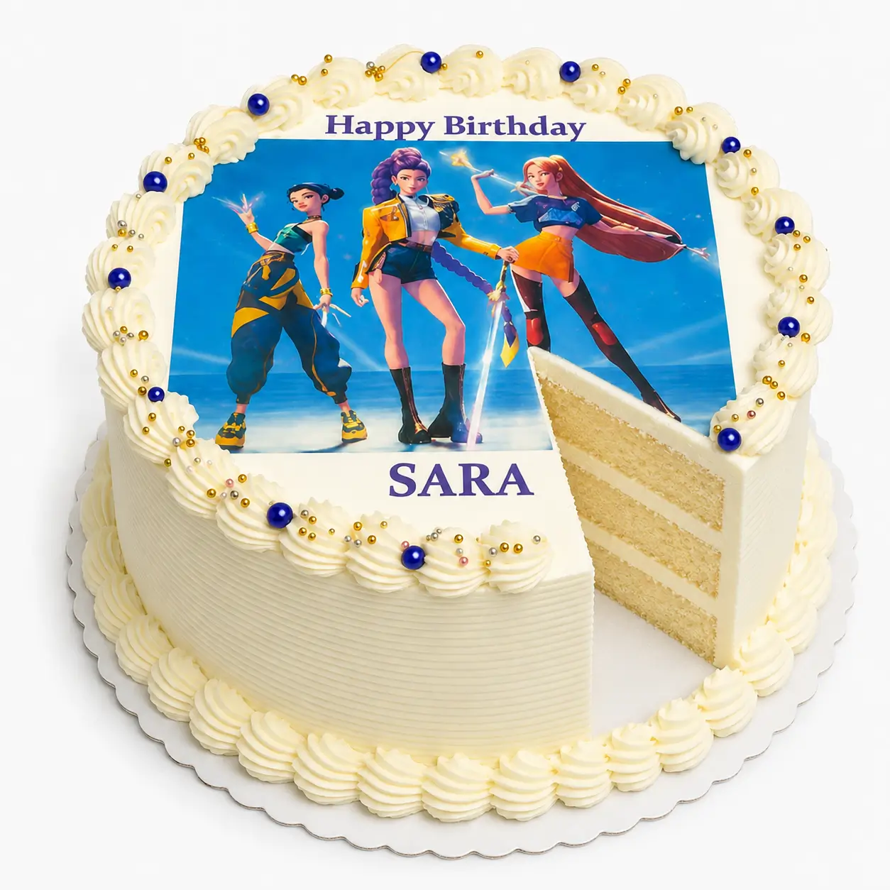 Round Picture Print Cake - Image 2