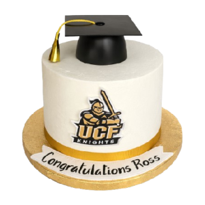 Logo & Cap Graduation Cake