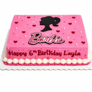 Barbie Sheet Cake