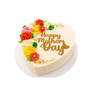Mother's Day Heart Cake