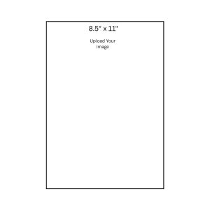 8.5" x 11" Rectangle Edible Image