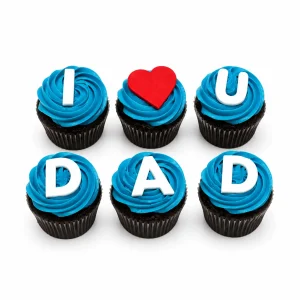 I Love you Dad Cupcakes 6 pack