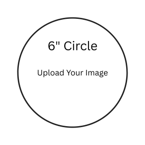 6" Circle Edible Image