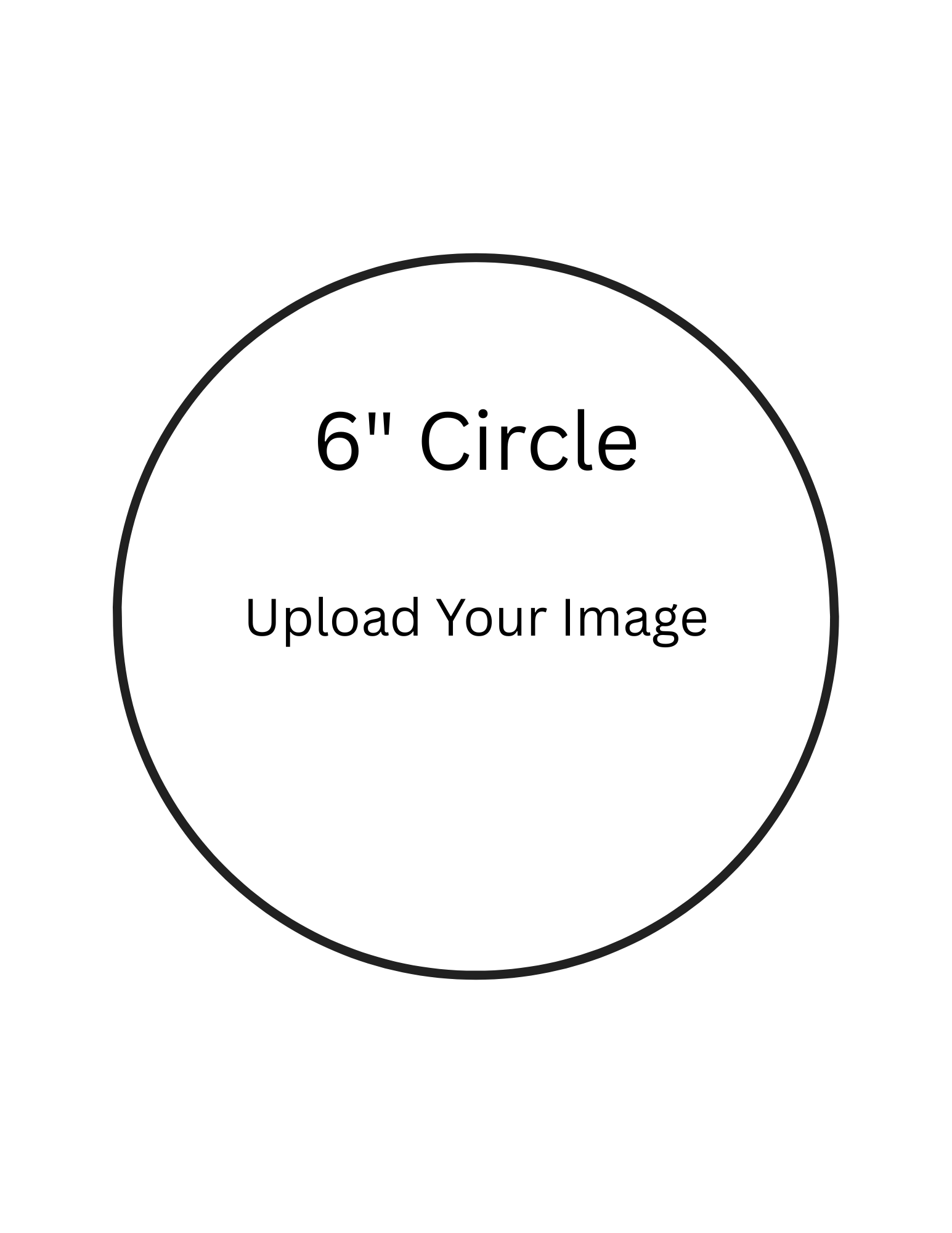 6" Circle Edible Image