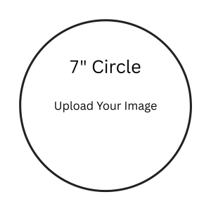 7" Circle Edible Image
