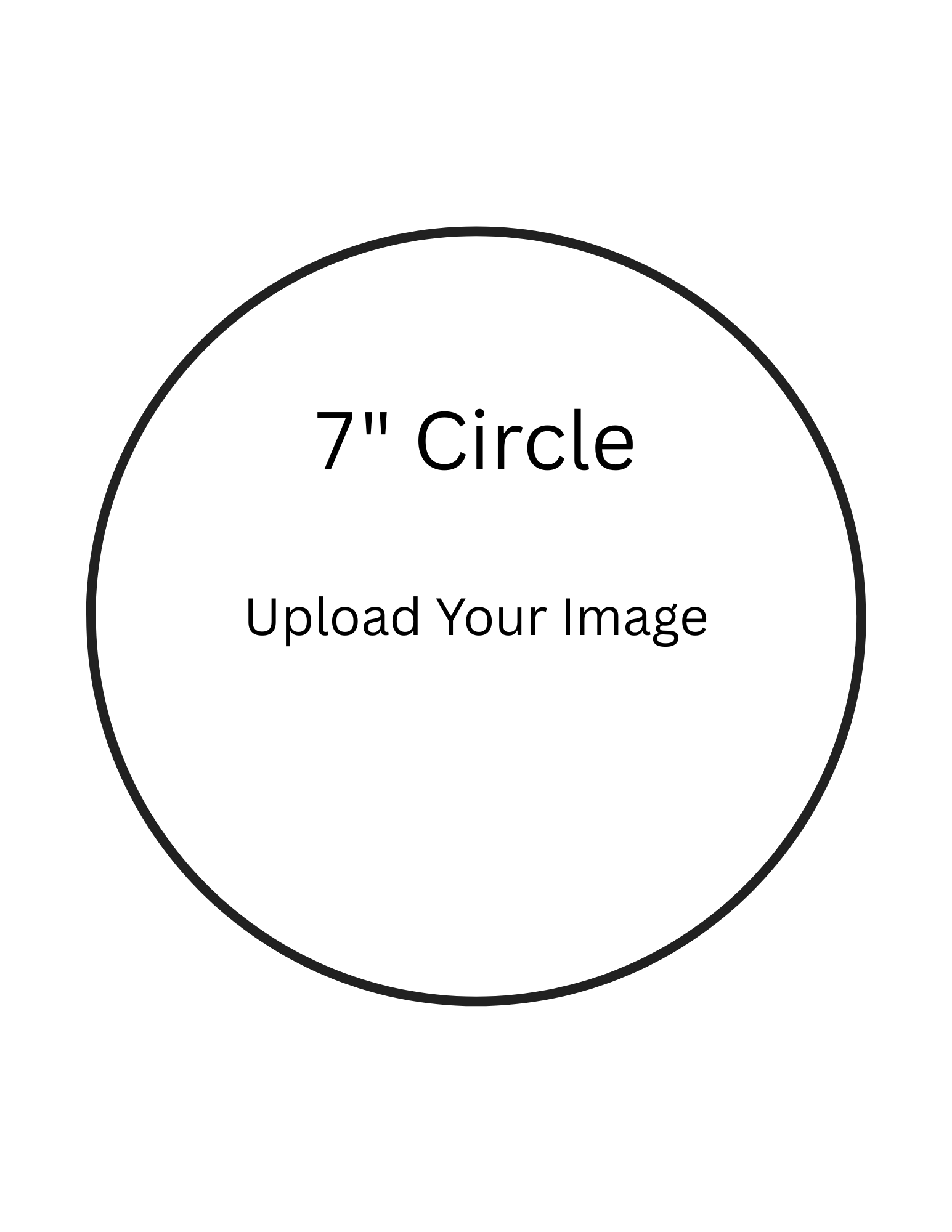 7" Circle Edible Image