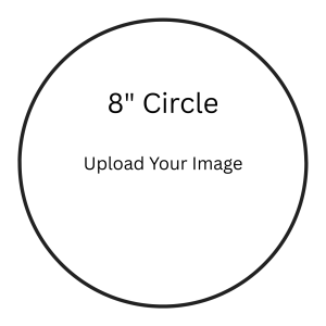 8" Circle Edible Image